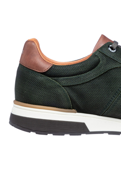 Grijs groen suède Positano sneaker