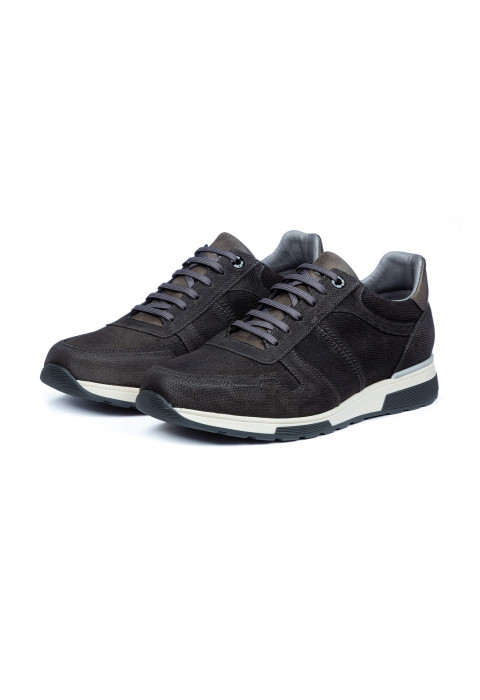 Licht grijs suède Positano sneaker