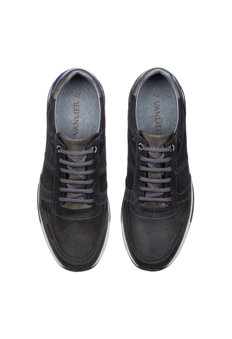 Licht grijs suède Positano sneaker