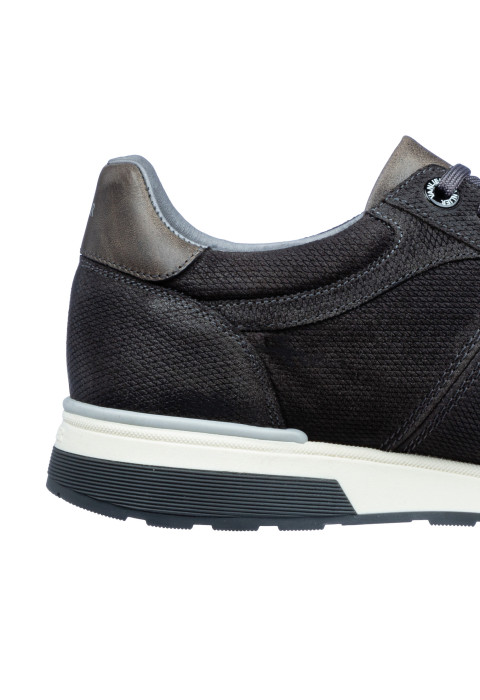 Licht grijs suède Positano sneaker