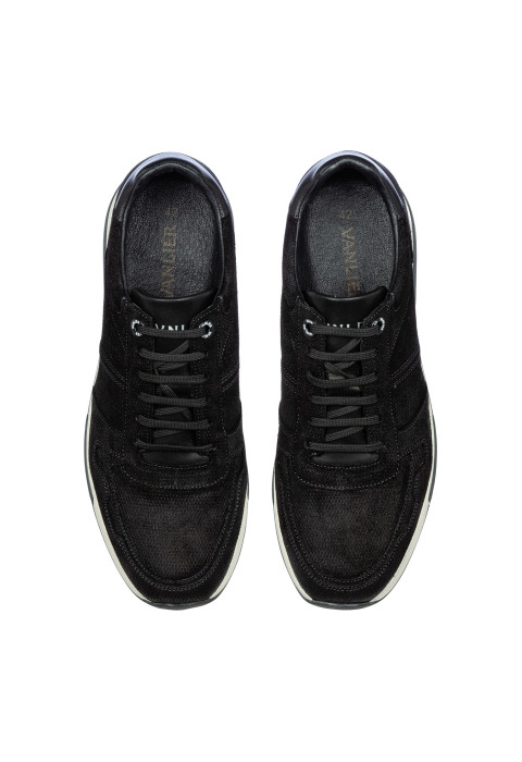 Zwart suede Positano sneaker