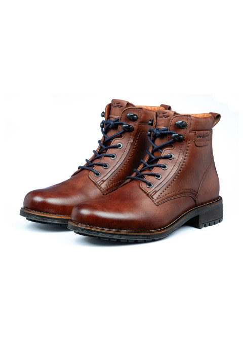 Licht Cognac gladleren Fritz boot