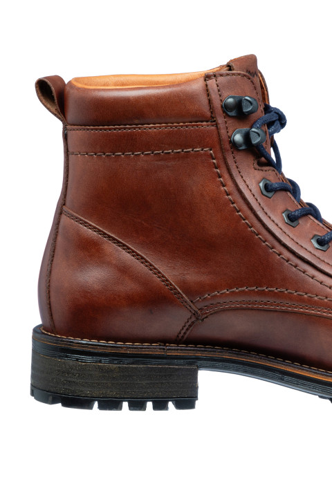 Licht Cognac gladleren Fritz boot