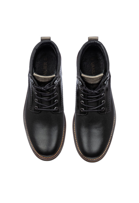 Zwart gladleren Fritz boot