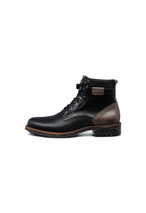 Zwart gladleren Fritz boot