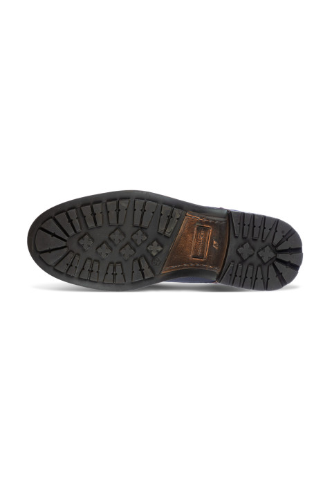 Blauw nubuck Fritz boot