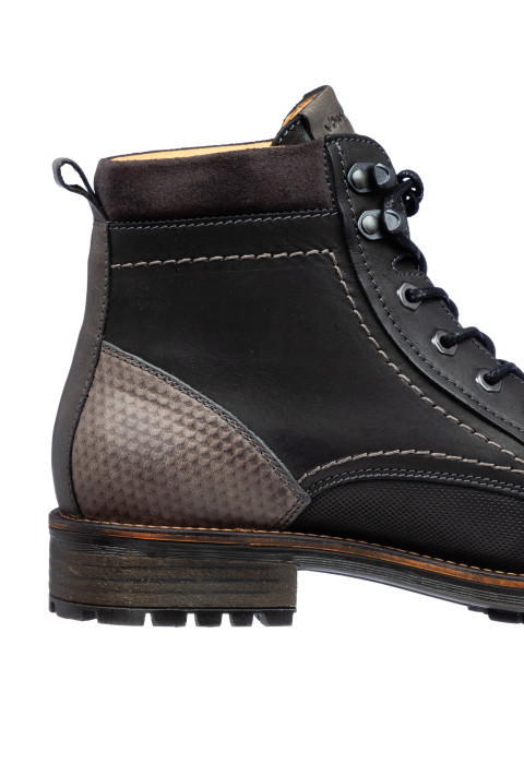 Antraciet grijs nubuck Fritz boot