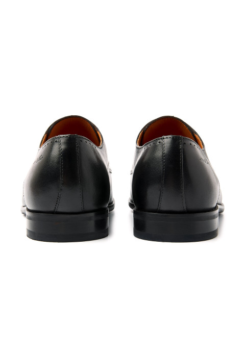 Zwart  gladleren Rhodes veterschoen