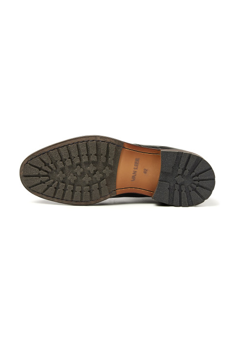 Zwart gladleren Henry boot