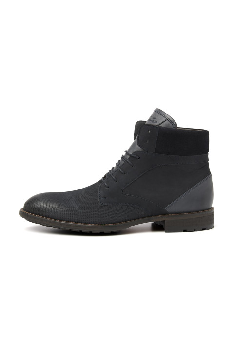 Navy nubuck Henry boot