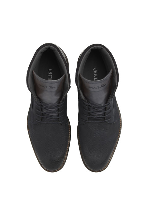 Navy nubuck Henry boot