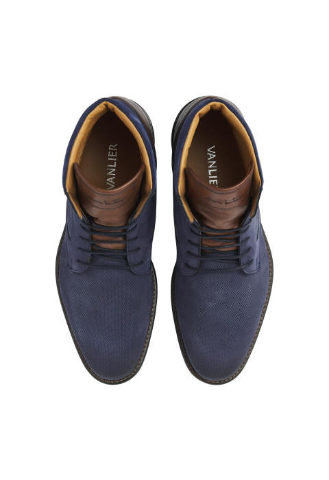 Blauw nubuck Henry boot