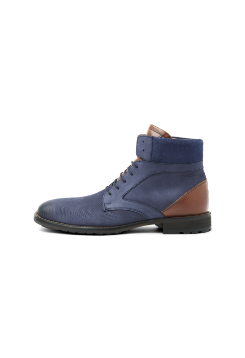 Blauw nubuck Henry boot