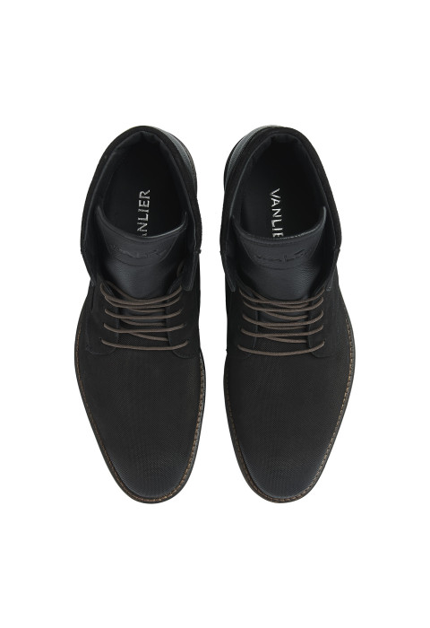 Zwart nubuck Henry boot