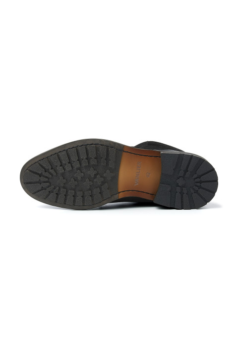 Zwart nubuck Henry boot