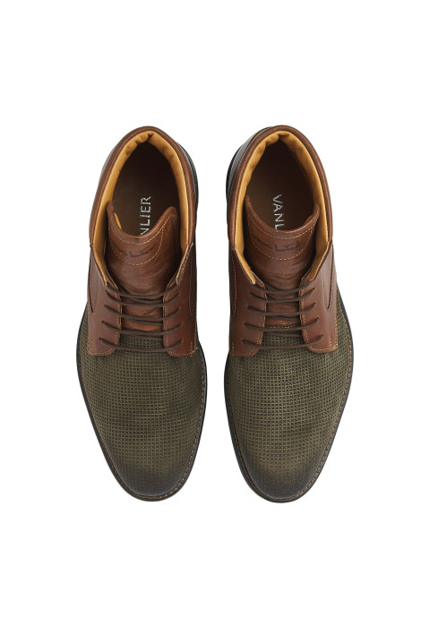 Grijs groen suède Henry boot