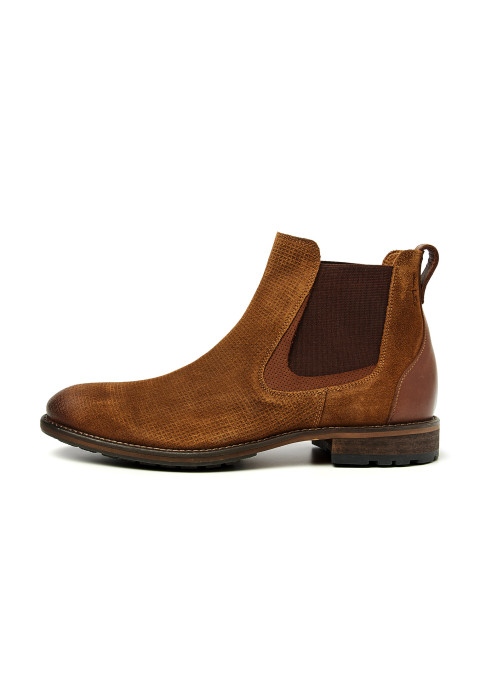 Roest cognac suède Henry chelsea boot