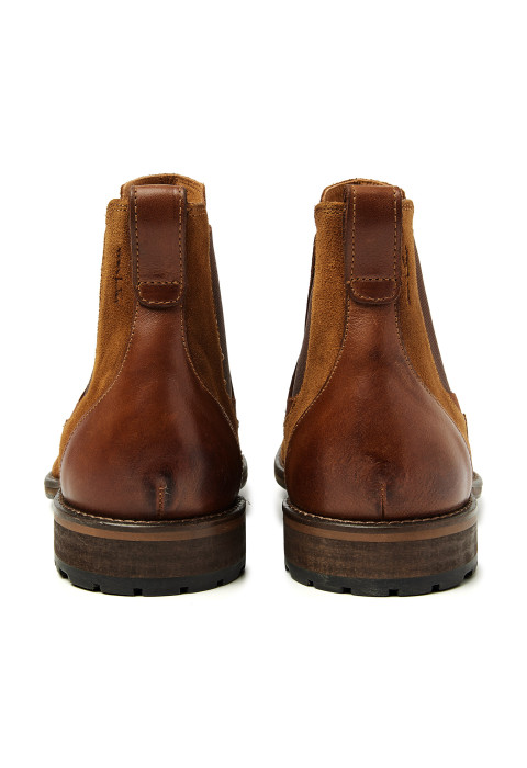 Roest cognac suède Henry chelsea boot