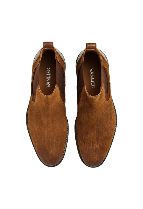 Roest cognac suède Henry chelsea boot