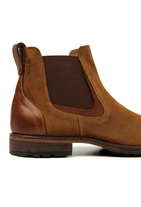 Roest cognac suède Henry chelsea boot