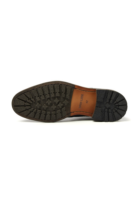 Petrol blauw suède Henry boot