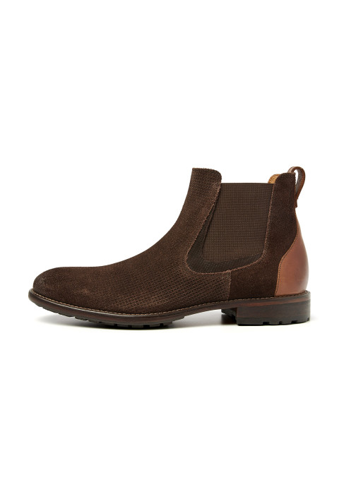 T-moro bruin suède Henry chelsea boot