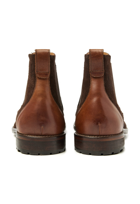 T-moro bruin suède Henry chelsea boot