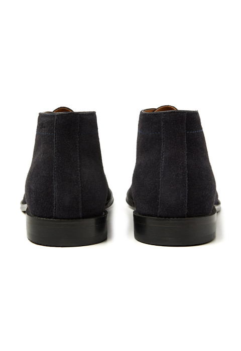 Navy suède Madison halfhoge veterschoen