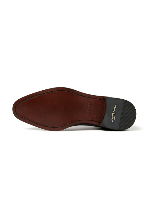 Navy suède Madison halfhoge veterschoen