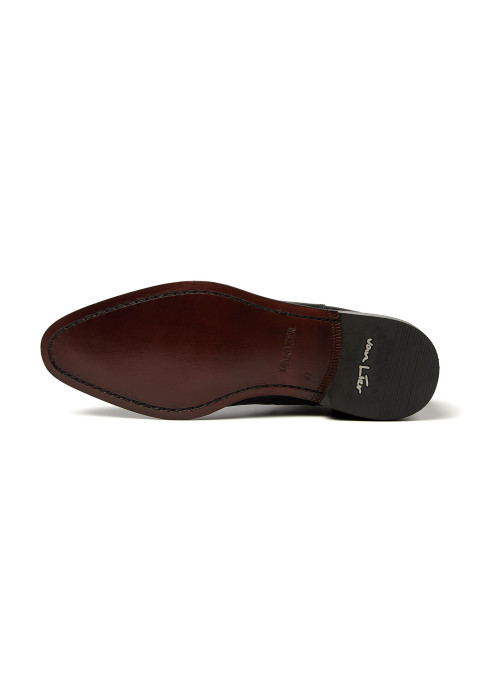 Zwart gladleren Madison chelsea boot
