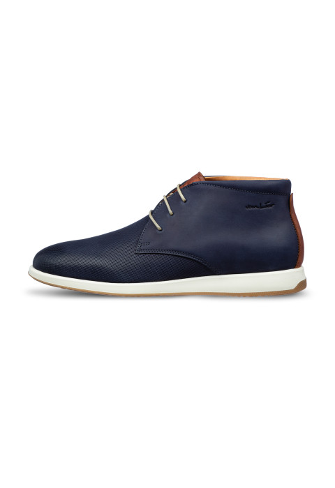 Navy Nubuck Ticino halfhoge veterschoen