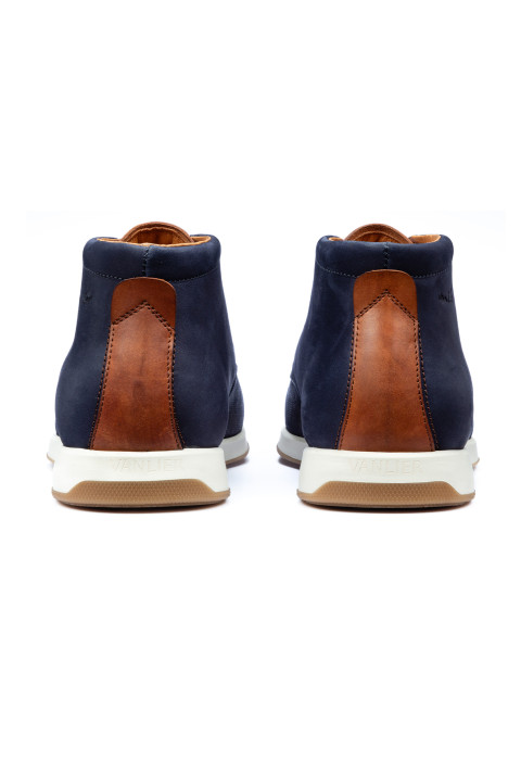 Navy Nubuck Ticino halfhoge veterschoen