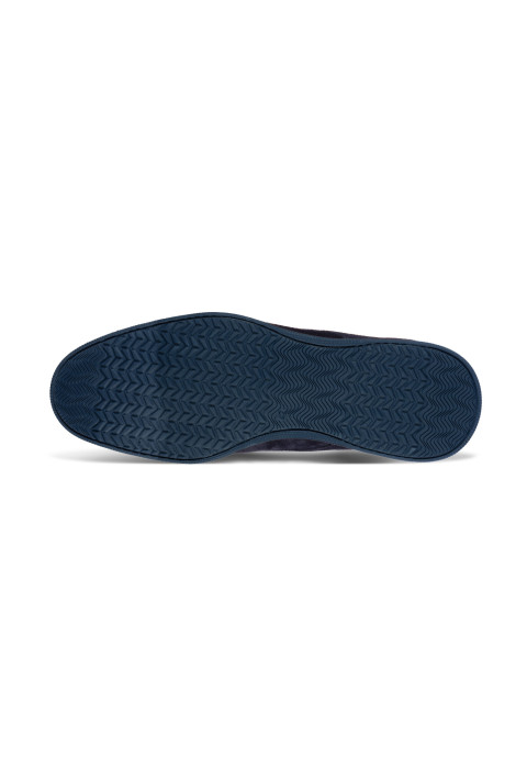 Blauw suède Ticino halfhoge veterschoen