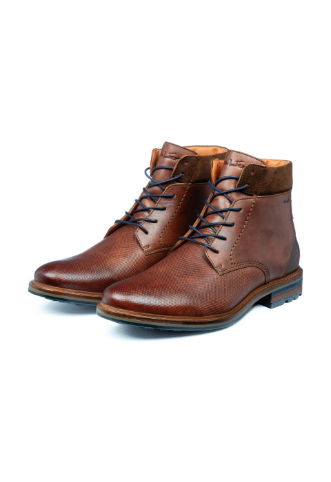 Licht cognac gladleren Monti boot