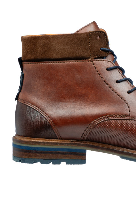 Licht cognac gladleren Monti boot