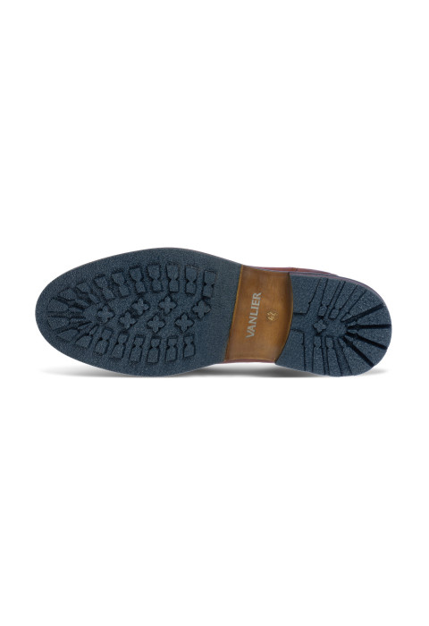 Licht cognac gladleren Monti chelsea boot