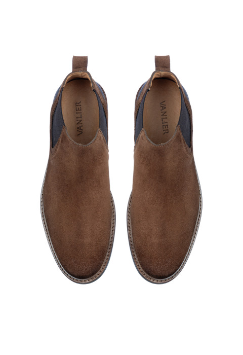 Roest Cognac suède Monti chelsea boot