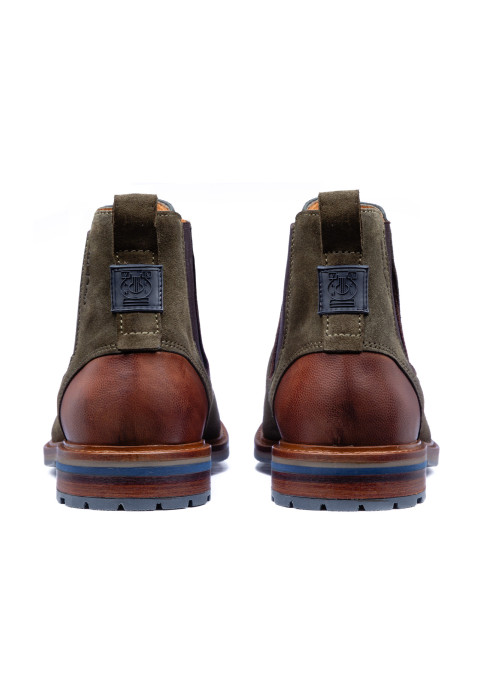 Grijs groen suède Monti chelsea boot