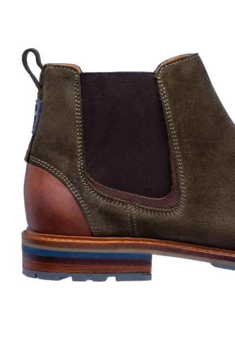 Grijs groen suède Monti chelsea boot