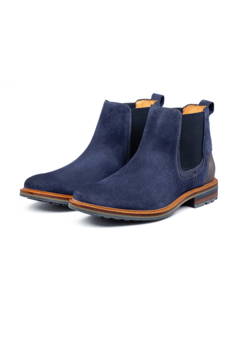 Blauw suède Monti chelsea boot