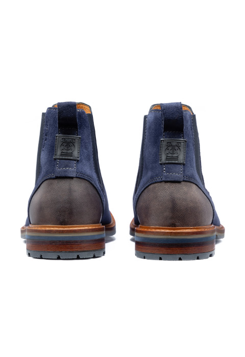 Blauw suède Monti chelsea boot