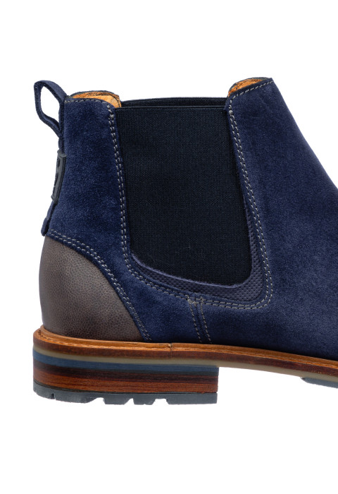 Blauw suède Monti chelsea boot