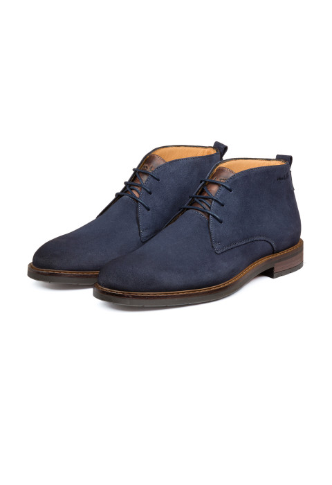  Navy suède Boston boot
