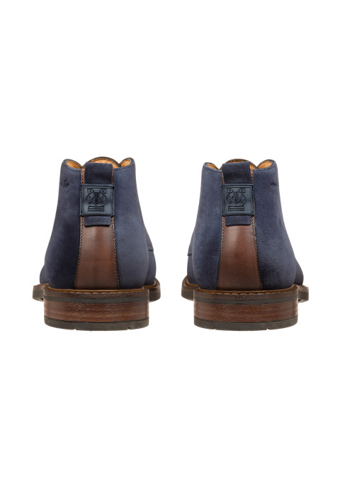  Navy suède Boston boot