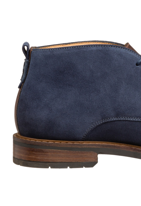  Navy suède Boston boot