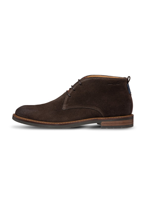 Donker bruin suede Boston boot
