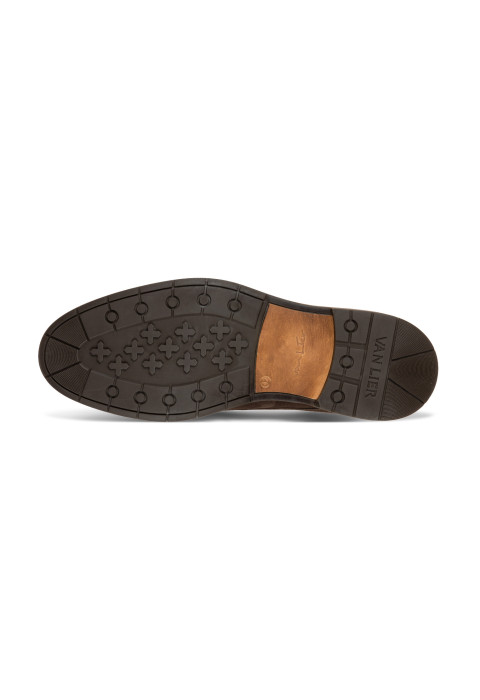 Donker bruin suede Boston boot