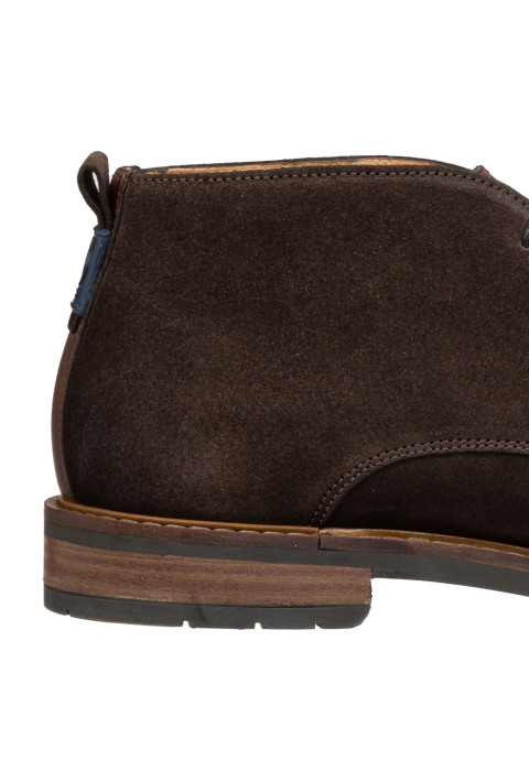 Donker bruin suede Boston boot