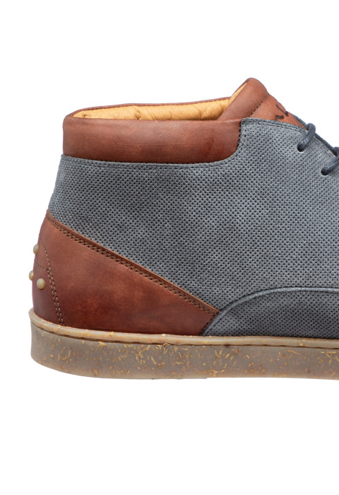 Grijs combi suède Lugano boot