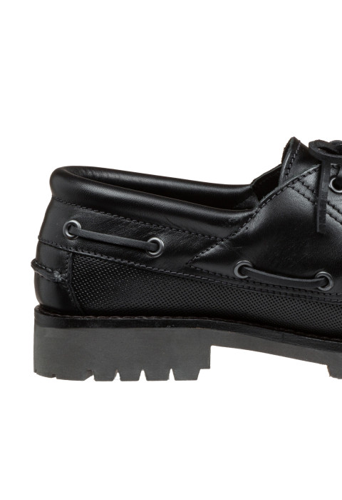 Zwart gladleren Baylands boot
